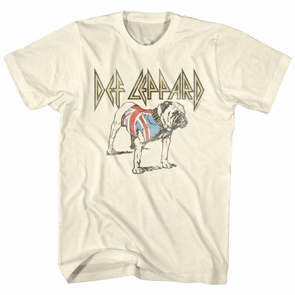 Def Leppard Bulldog Natural Adult T-Shirt Mens Womens Tees Top 3XL