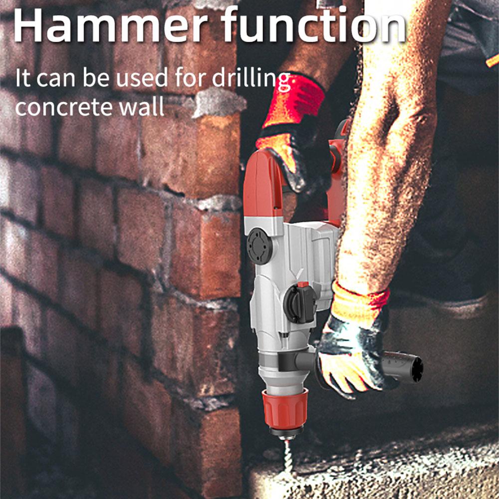 NAWIN Rotary Hammer High Power Heavy Impact Electric Hammer Concrete Breaker 21V Brushless Electric Hammer Power Tool