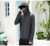 Men's Ultra-Thin Ice Silk Hooded Sun Protection Windbreaker for Outdoor Fishing