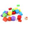 1Set Fashionable Wooden Moon & Cylinder Shaped Balancing Blocks Kids Early Learning Toy Blue