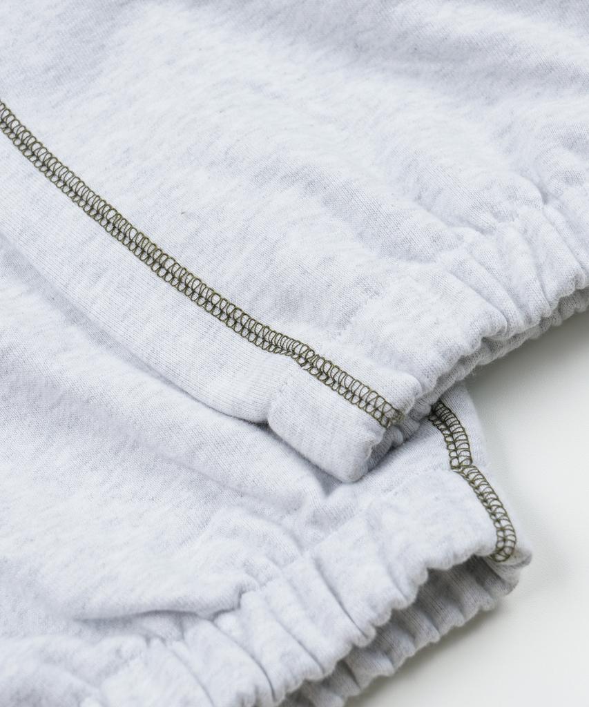 FRIZMWORKS Cover Stitch Sweat Pants _ White Melange