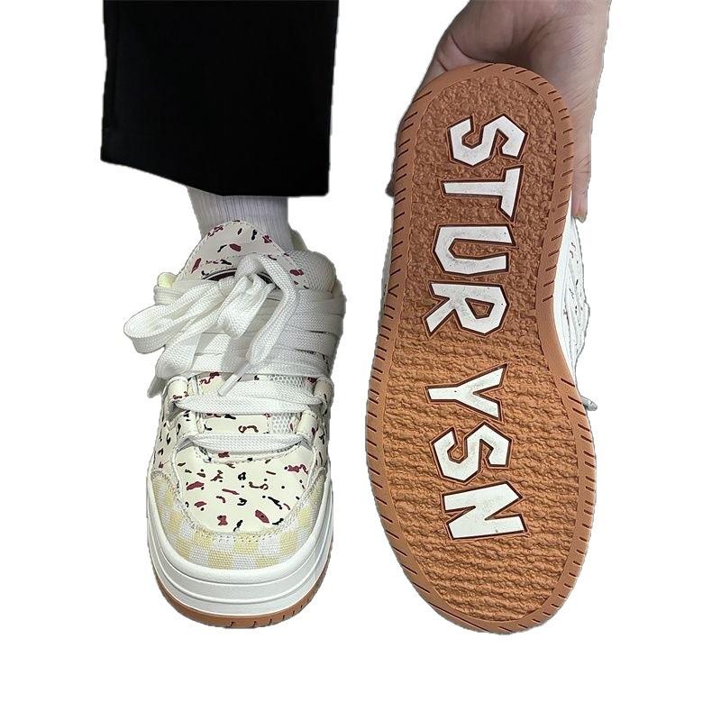 Thick-soled Heightening Niche Board Shoes for Women Ins Versatile Students New Comfortable Bread Shoes