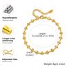 Luxury Four Leaf Clover Anklet for Women Gold Plated Stainless Steel Ankle Bracelet Fashion Elegant Foot Jewelry Beach Party