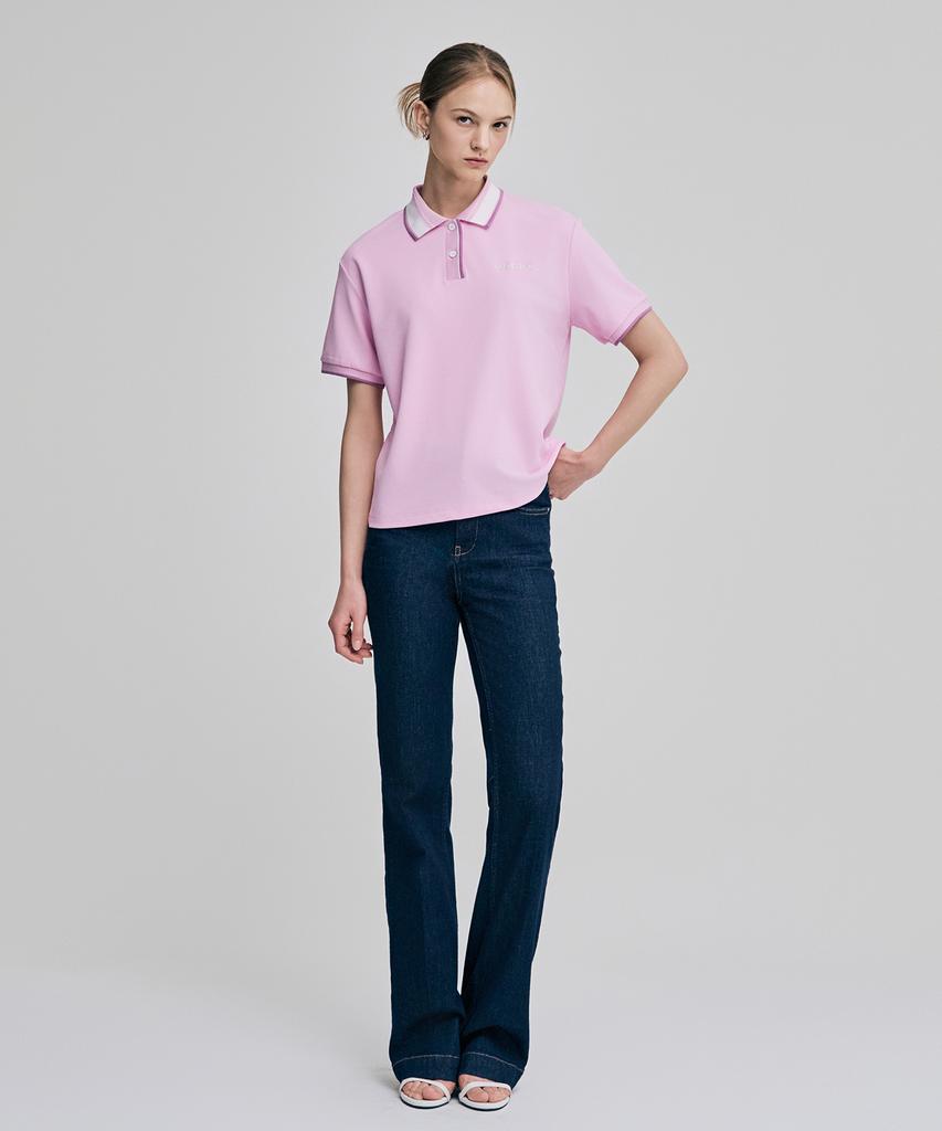 DUVETICA Bolsover (Light Violet) (Women'S Short-Sleeve Polo Shirt)