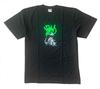 [Street Art] Banksy T-Shirt HipHopRat (Black-Fluorescent Green) (XL)