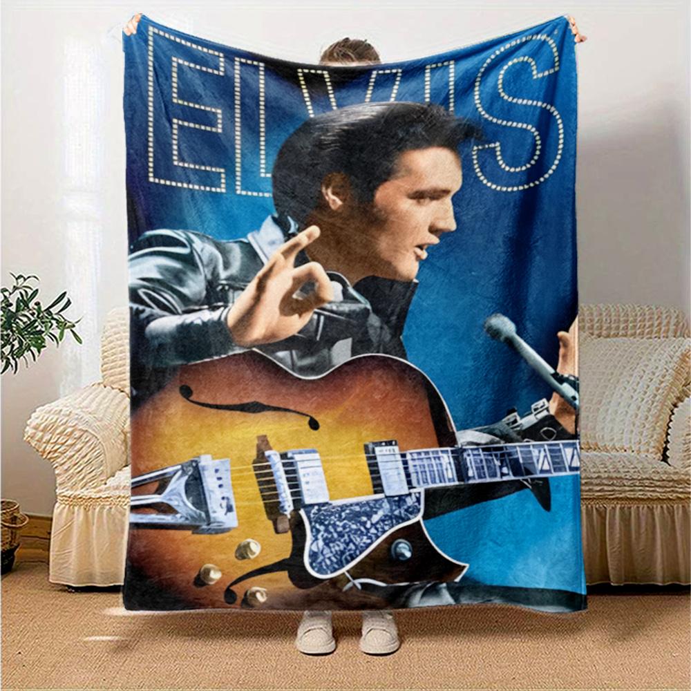 Elvis Presley Blanket Warmthful Decor Suitable For Office Couch Office Chair Allseason Use Stylish Decor Ideal Gift For Birthday Valentine'S Day