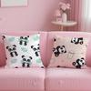 Lovely Panda Pillow Case Short Plush Double-Sided Printing Home Machine Washable In Warm Winter Cushion Cover