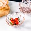 Cherry Blossom Sauce Dishes Small Glass Dish Sauce Bowl Gold Inlay Ice Cream Small Dinner Plates Kitchen Supplies
