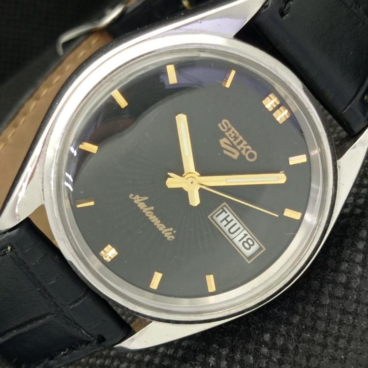 

Б/У винтажные мужские часы SEIKO 5 AUTOMATIC 6309A JAPAN DAY/DATE черного цвета a316790-9 SKU608h-a316790