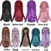 Silk Satin Sleep Cap With Bow Tie Long Stocking For Nighttime Comfort And Style