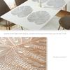 3pcs Hollow Table Mat Anti-stain Tableware Pad Dinner Table Decoration Coaster  Wedding