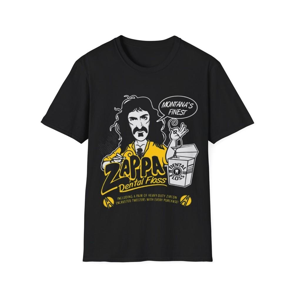 Frank Zappa T- Shirt Black Short Sleeve Unisex All Size S-234XL Gift For Fan Unisex T-Shirt S