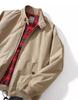 American Retro Tough Guy Harrington Jacket: 3M Workwear, Stand Collar, Three-Proof, Solid Color Men's Outerwear for Spring & Autumn.