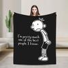 Greg Heffley Diary Of A Wimpy Blanket  Warm Soft Novelty Plush Throw Blanket For Girls Boys Outdoor Flannel Bedspread Bed Cover