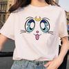 Sailor Moon 90S Divertente T Shirt Harajuku Vestiti Tshirt Estetica Gatto Anime Donna Carina Donna T