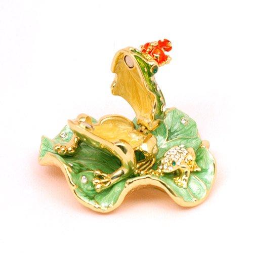 <Crown Frog (King Frog)> Pierce Jewelry Box