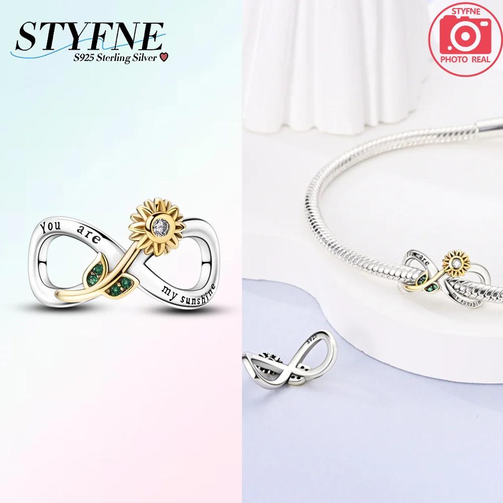 Charm Bead Charms Plata Sunflower Sakura Chrysanthemum Bead for Charm Bead Charms copper Bracelets Bead Charms Jewellery Making Womens Gift