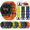 QuickFit 22mm 26mm Silicone Strap for Garmin Fenix 6 6X 7 7X Pro/Epix Pro Gen 2 47mm 51mm 5Plus Enduro 2 Tactix 7 Watchband