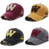 Baseball W Letter Cap Unisex Denim Outdoor Sun Protection Adjustable Hat Gift
