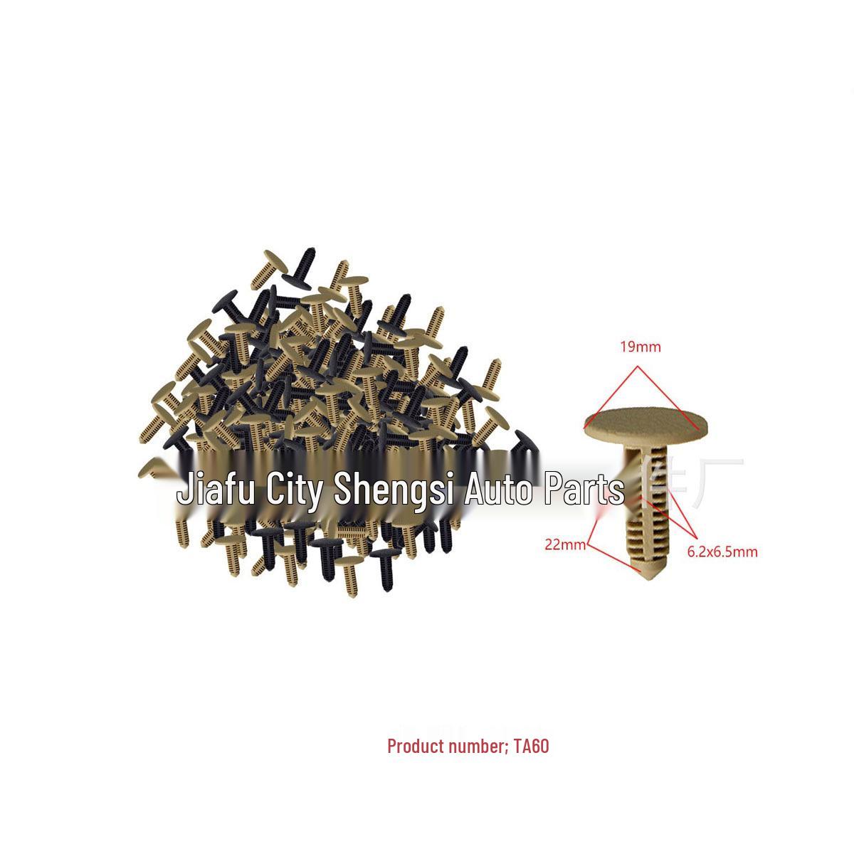 

Universal 22mm Headliner Trim Clip for Toyota – 6.5mm Bore Buckle 10,000 Units