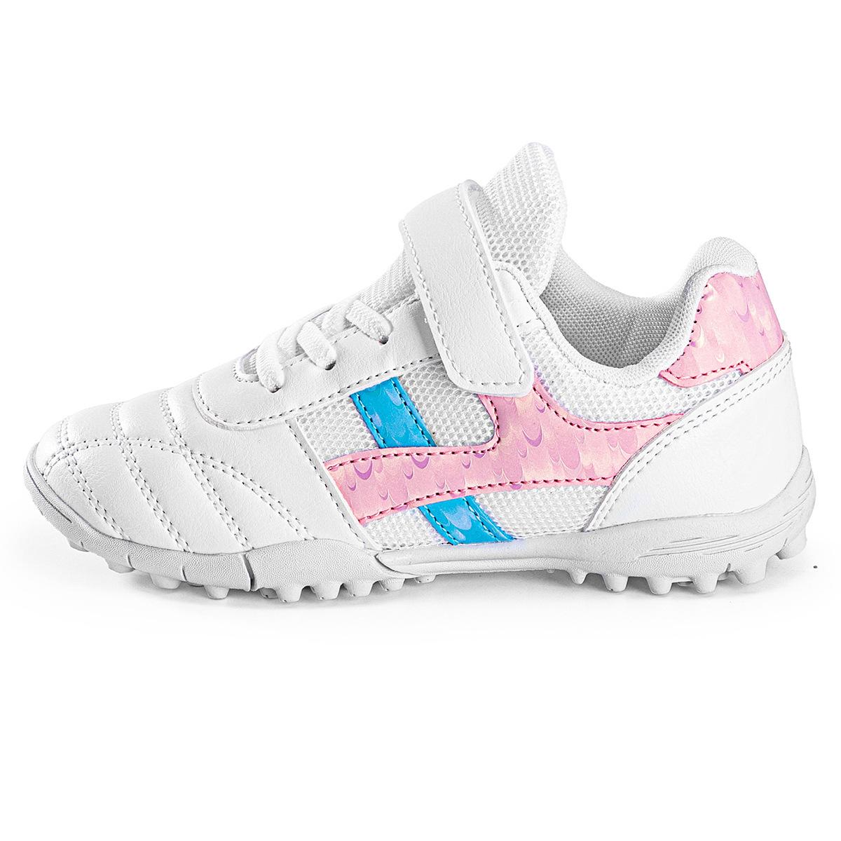 

Football shoes summer children s new Velcro men s girls broken nails training boys breathable non-slip 2025 30