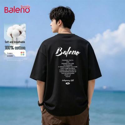 Baleno Men's Loose Fit Cotton Short Sleeve T-Shirt