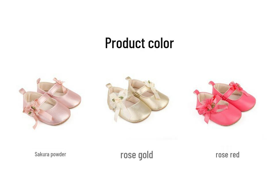 Soft Sole Baby Shoes for Girls, 0-12 Months, Spring To Autumn