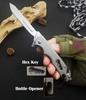 Fast Open Scalpel Stainless Steel Folding Knife EDC Tool Multi-functional Window Breaker Hex Key Bottle Opener Twine Knife