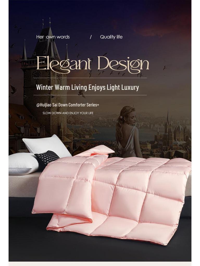 2025 Microfiber & Silk Cotton Quilt - Thickened Hotel Quality, Air Conditioning Comfort