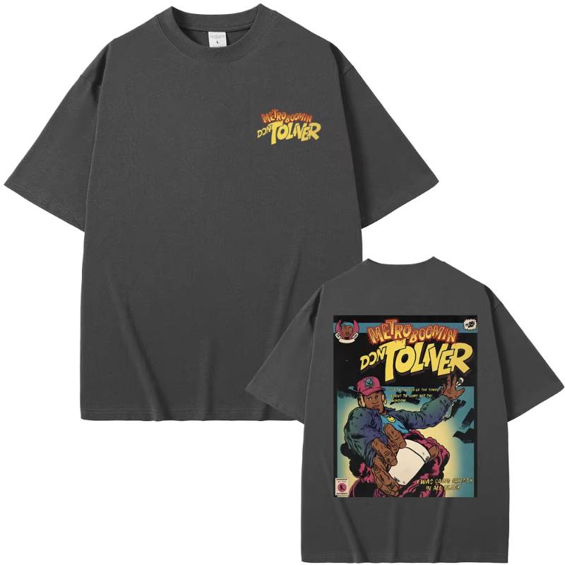 Rapper Metro Boomin Don Toliver Graphic Tshirt Unisex Women Fashion Oversized Tees Tops Short Sleeve Unisex Hip Hop Crewneck Tshirt
