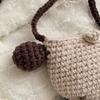 Hand-Woven Sheep Shaped Bag  Kawaii Cartoon Crossbody Bag  Cute Knitted Coin Purse  Eid Al-Adha