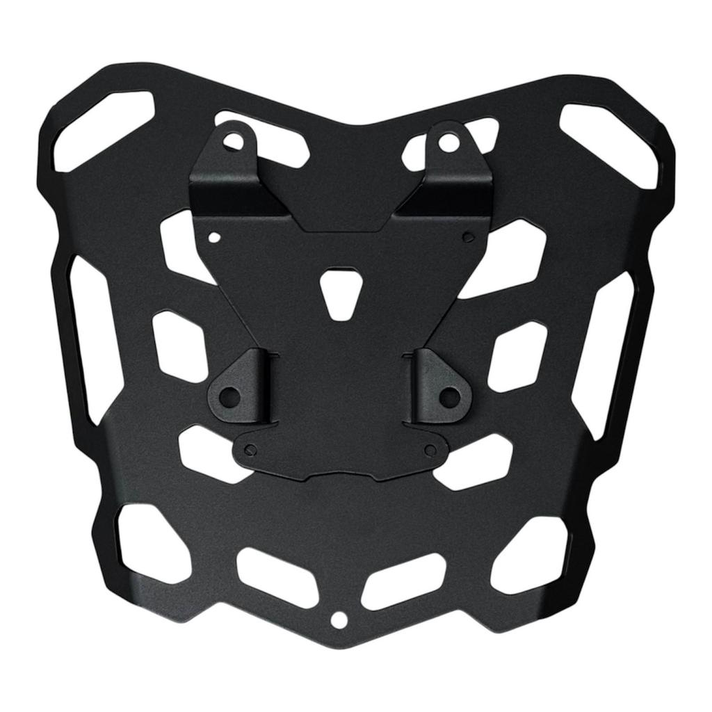 Rear Luggage Rack with Mounting Bracket Matte Black Cargo Carrier Plate