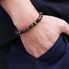 Handmade Natural Coconut Husk Beads Bracelet For Men Volcanic Rock Tiger Eyes Howlite Stone Braslet Wooden Braclet Accessories