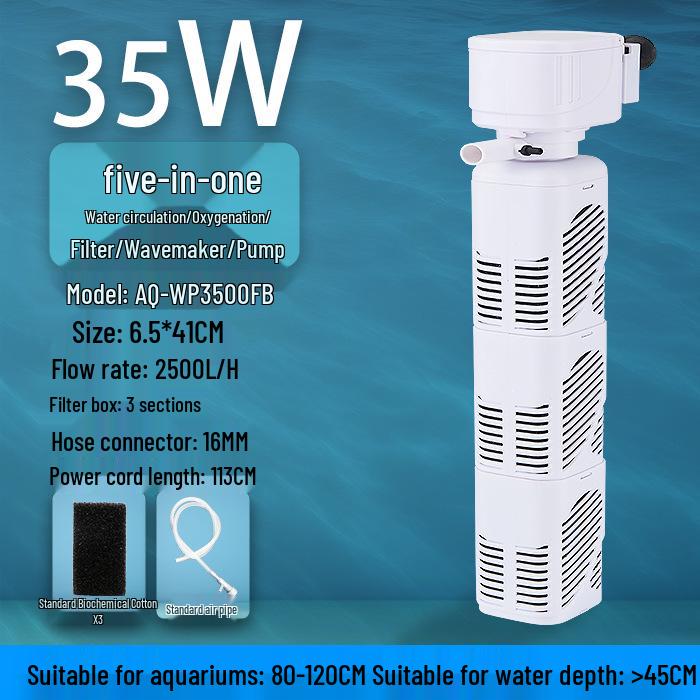 

Ультратихий аквариумный водяной насос 3-в-1 и аэратор