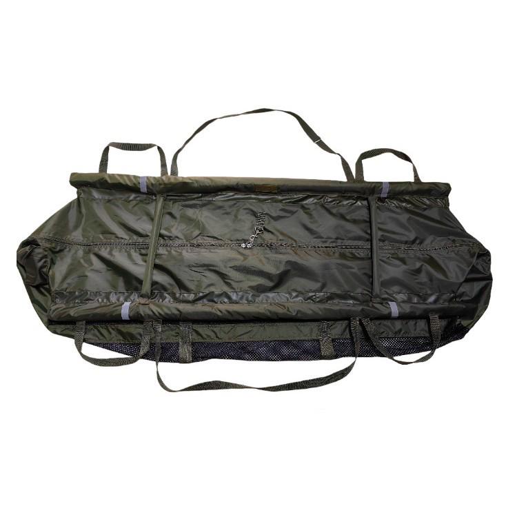 Heavy-Duty European Carp Fishing Weighing Bag - Foldable Net & Cloth Design