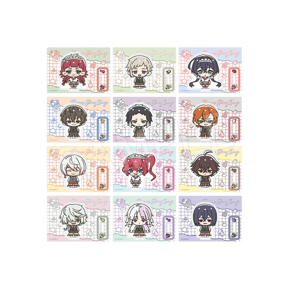 Bungo Stray Dogs Торговый акриловый стенд Версия Фруктовый Салон. Коробка 12
