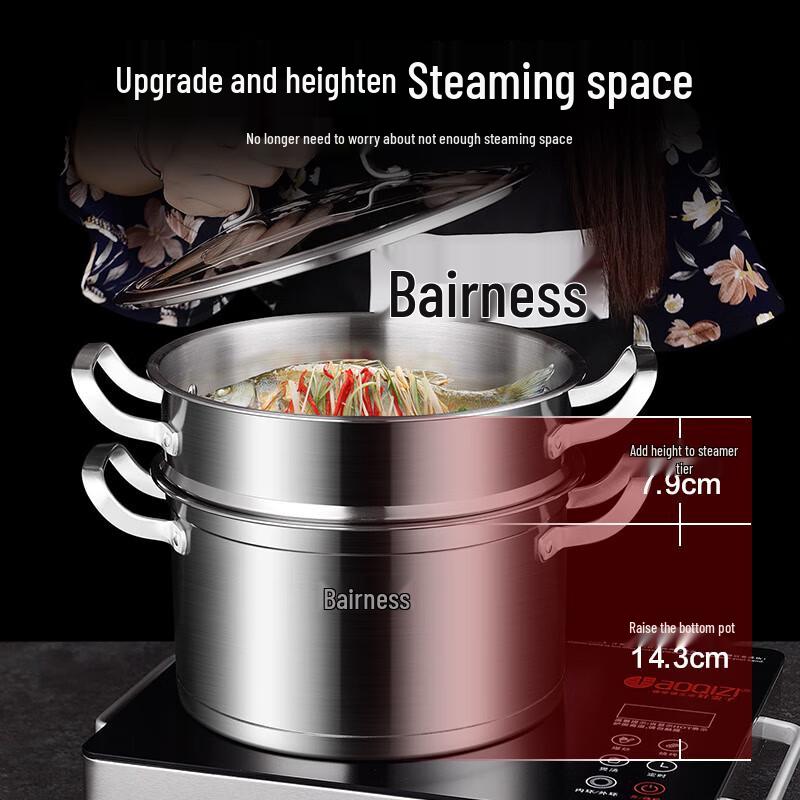 Bernice Hells Doppellagiger Edelstahl-Dampfgarer Topf