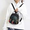 Trendy nový nylonový batoh pro ženy Multifunkční taška přes rameno Potisk Vodotěsný batoh Travel Lady Pack