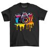 Photography Paint Drip Design T-shirt - Capture Moments In Style! Funny T-shirt,