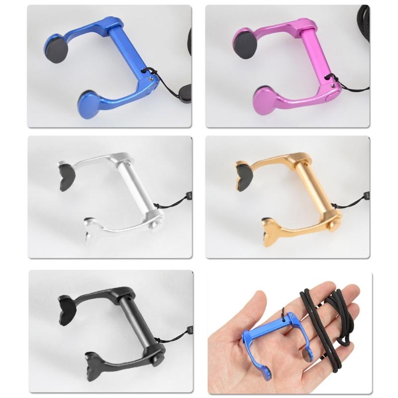Nonslip Swimming Nose Plug Adults Nose Protector Aluminum Alloy Diving Nose Clip with Lanyard for Diving Training