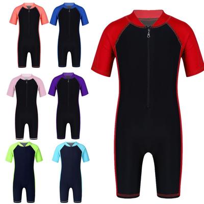 Unisex Chłopięcy Dziewczęcy Dziecięcy Jednoczęściowy Kombinezon Neoprenowy Strój Kąpielowy Dziecięcy Krótki Kombinezon Do Nurkowania Rashguard Strój Kąpielowy