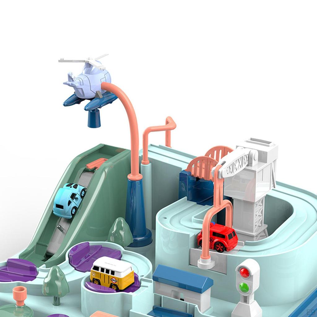 Car Adventure Toy, Race Track Toy Set Road Racing Puzzle Model Toys Rail for Toddlers Kids