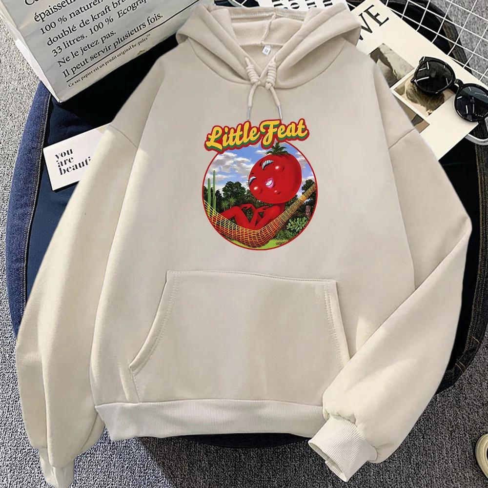 Little Feat Sweat-shirts à capuche graphiques tomate Moletom Feminino Femmes Hommes Hiver Confortable Sweat-shirts Impression Mode Gothique Sudaderas