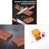 Sandalwood Doublesided Diamond Knife Sharpener With Nonslip Base For Kitchen Use