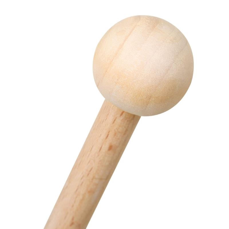 Double Side Practical Wood and Felt Drumsticks Standard Providing Experience Suitable for Drummers Stage Performances