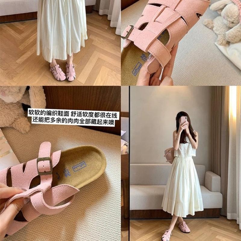 

Practical Wear Doctrine~ Hollow Casual Baotou Sandals Women s Pig Cage Slippers Outer Wear Summer 40