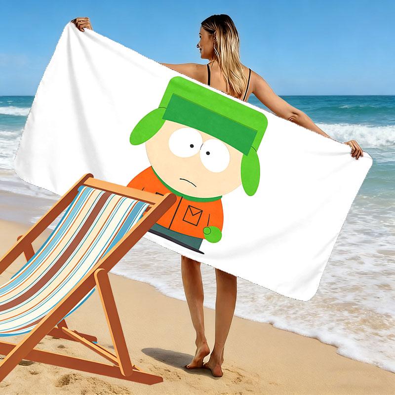 Kyle South Park Print Beach Towel, Large Soft Quick Dry Towel for Beach Camping Swimming