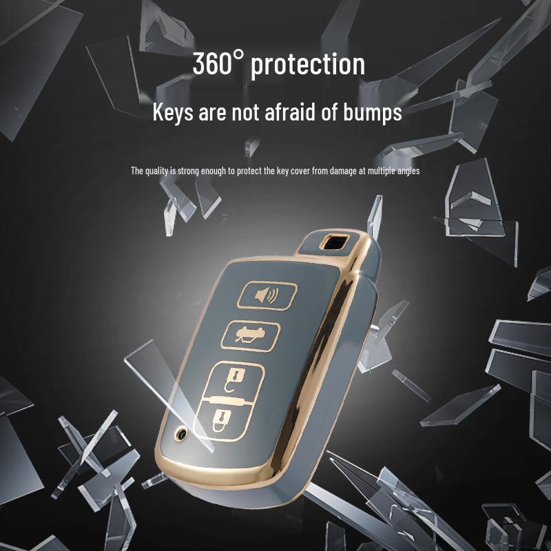 Toyota Key Cover for Vios FS Yaris X with Gold Trim