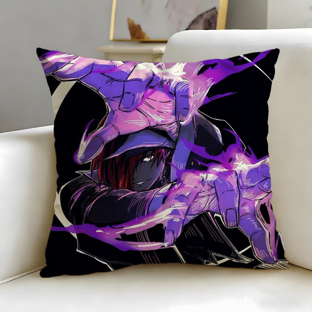 classic game KOF Cushion Cover Soft  EasyWash Pillow Case  Versatile for Couch Bed Travel and Office