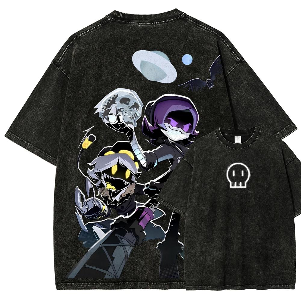 

MURDER DRONES Washed T shirt NewModel Anime Lover Tshirt Oversized Year round clothing Unisex Yk Short Sleeves high quality S